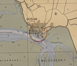 Büsum Leuchtfeuer Seekarte
