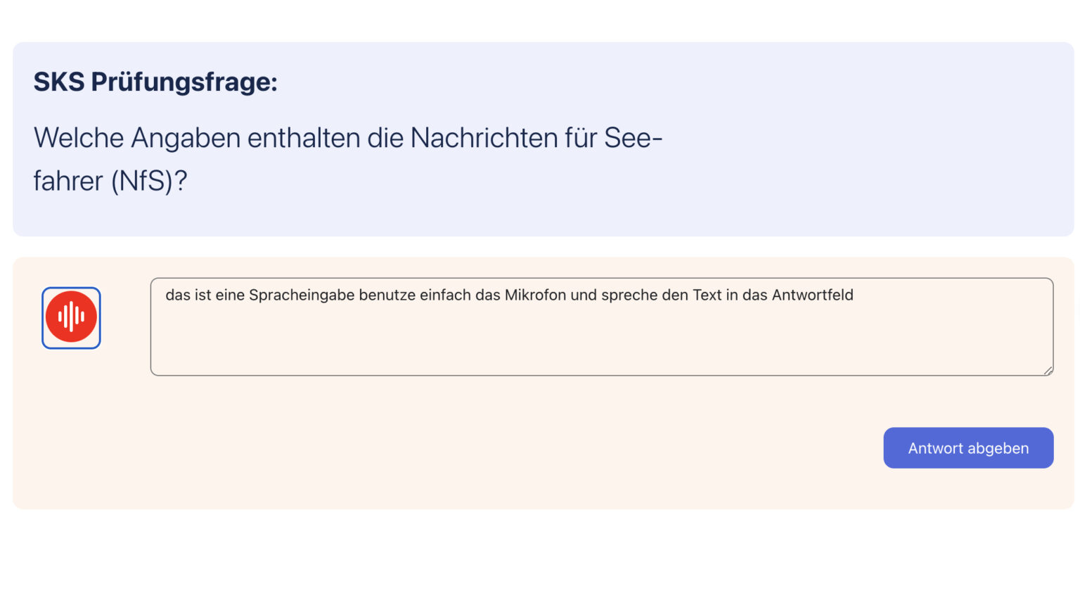 SKS Prüfung