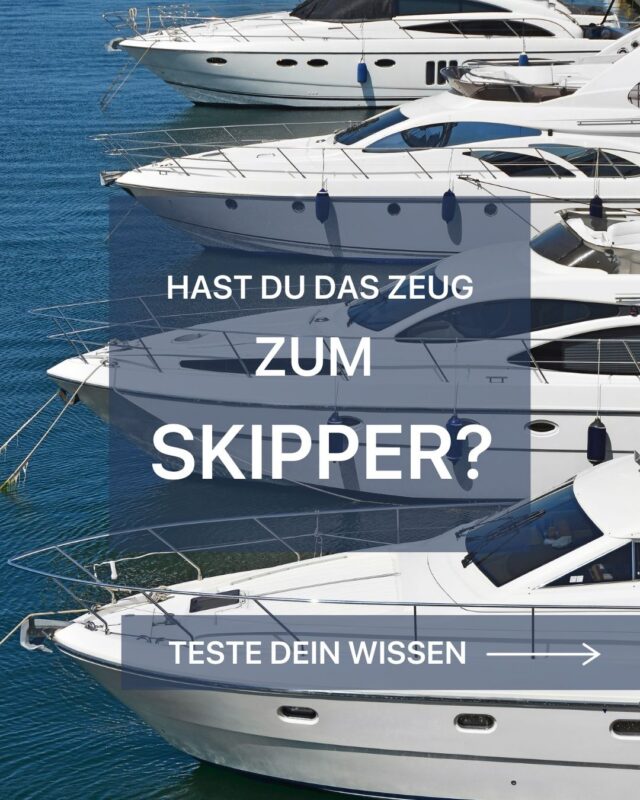Segeln ist mehr als nur Wind und Wasser – es ist Präzision, Wissen und Verantwortung. Jeder angehende Skipper steht früher oder später vor der Herausforderung, sein Können unter Beweis zu stellen. Mit unserem SKS-Quiz kannst du spielerisch dein Wissen testen und dich optimal vorbereiten. Heute geht es um eine wichtige Frage aus dem Bereich Schallsignale. Swipe nach links und finde heraus, ob du richtig liegst!